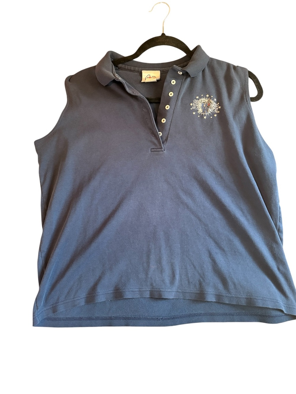 1980s Vintage University of Kentucky Women’s Sleeveless Polo Size L
